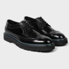 Zapatos Negros Brogue Cuero Count Paul Smith