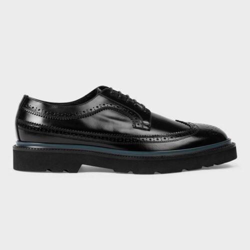 Zapatos Negros Brogue Cuero Count Paul Smith