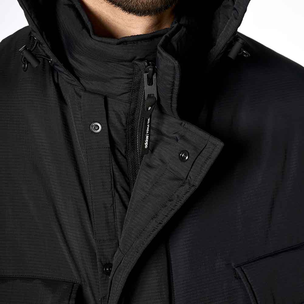 JX4814 Abrigo M Padded Parka Black