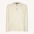 Top Henley de corte regular en punto Slub Dondup