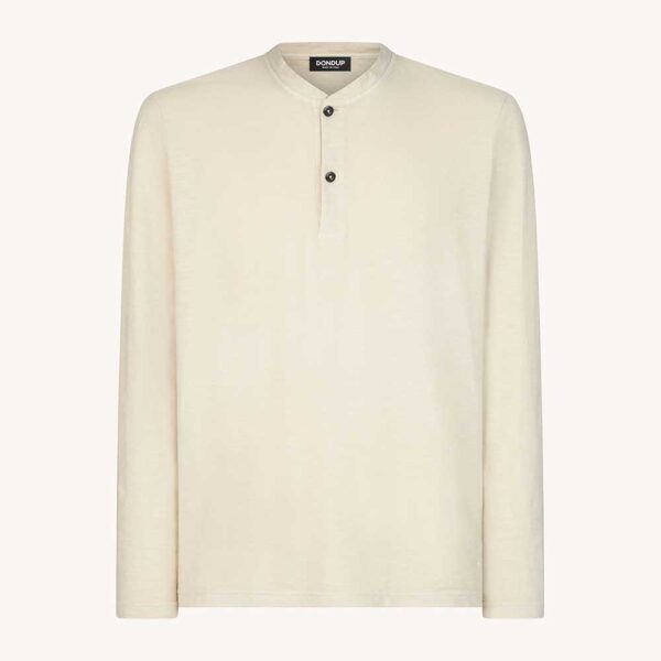 Top Henley de corte regular en punto Slub Dondup
