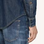 Camisa estilo vaquero en denim rígido regular fit Dondup