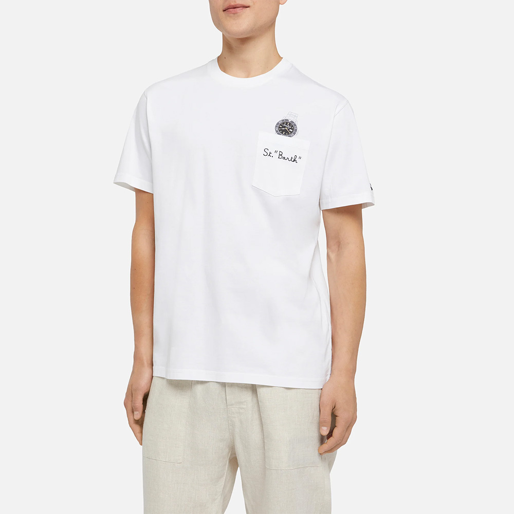 Camiseta Austin St Barth Watch 01 Emb MC2 Saint Barth