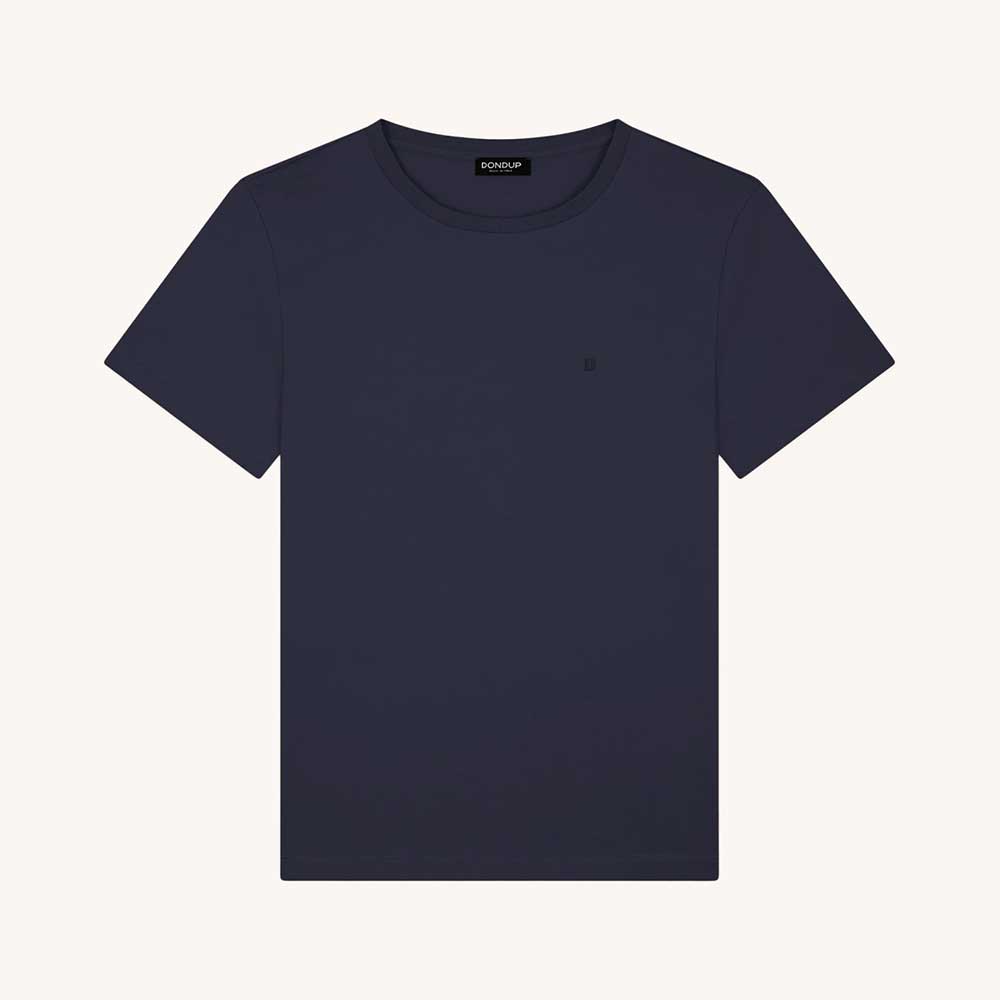 Camiseta de cuello redondo regular fit jersey Dondup