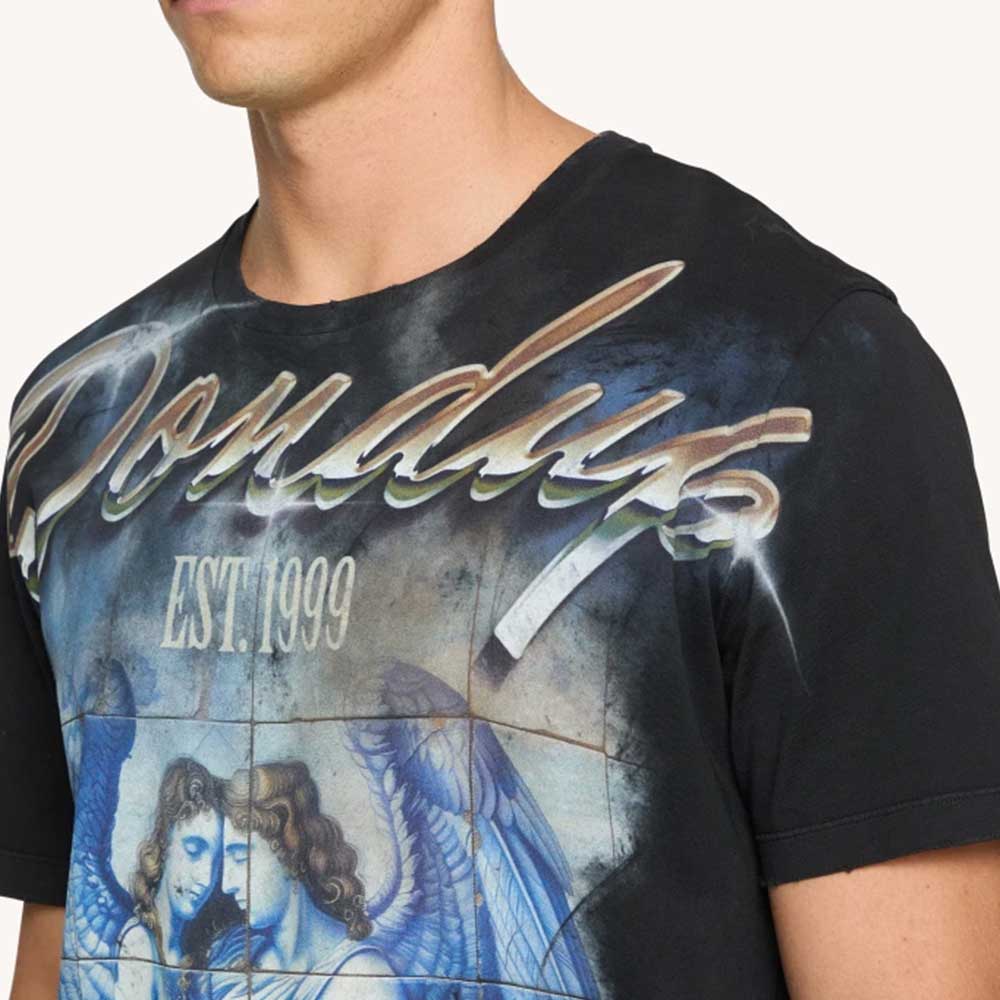 Camiseta oversize cuello redondo jersey Dondup Ilustración IV6.