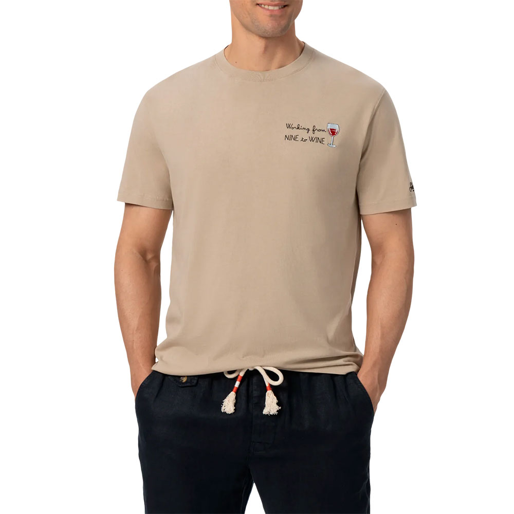 Camiseta Portofino Nine Wine 10H EMB MC2 Saint Barth