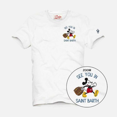 Camiseta Mickey In SB 01N Emb MC2 Saint Barth