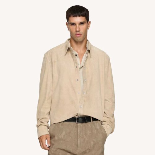 Chaqueta camisa ante regular fit 010 Dondup