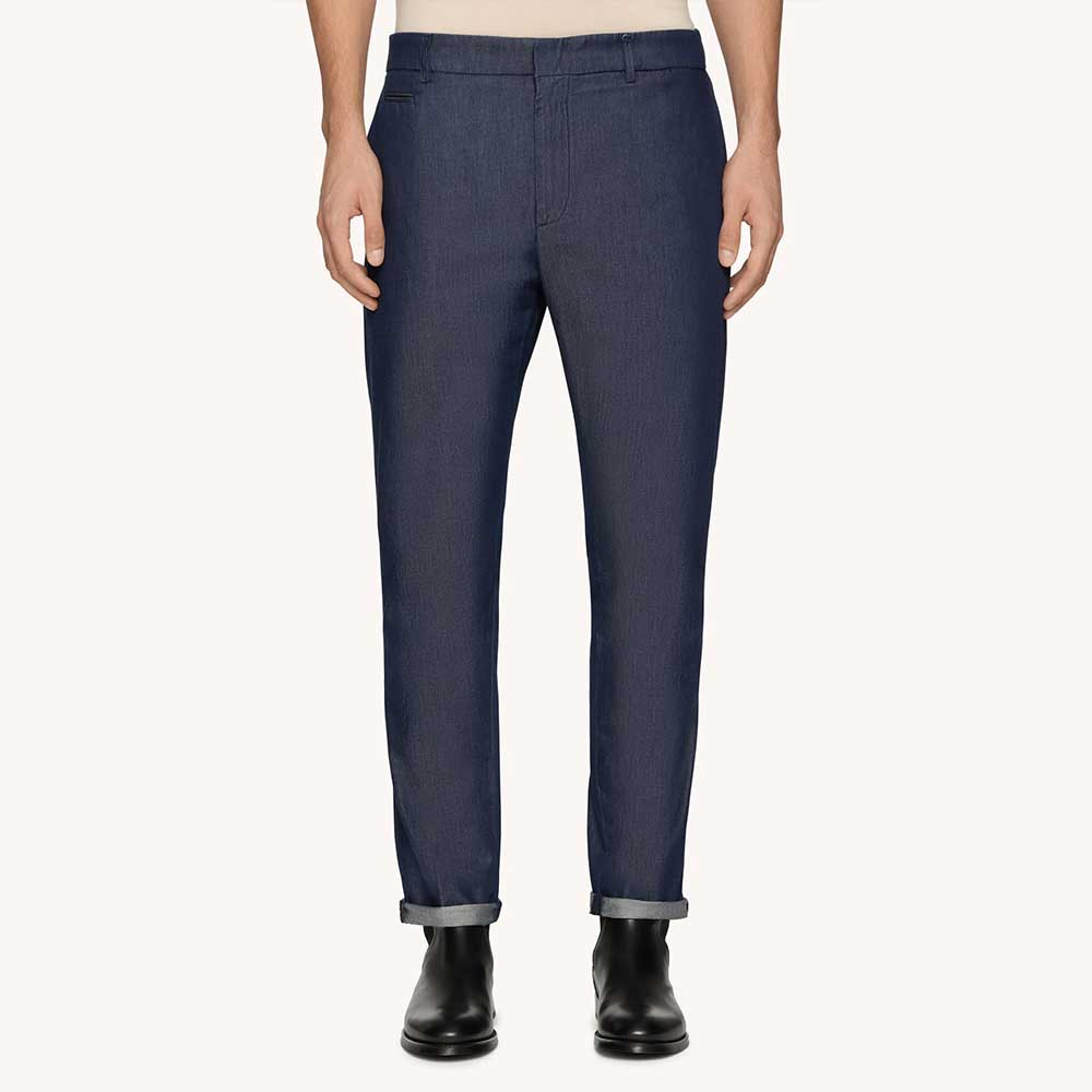 Pantalón vaquero Joe Carrot en Denim Rígido Dondup color azul