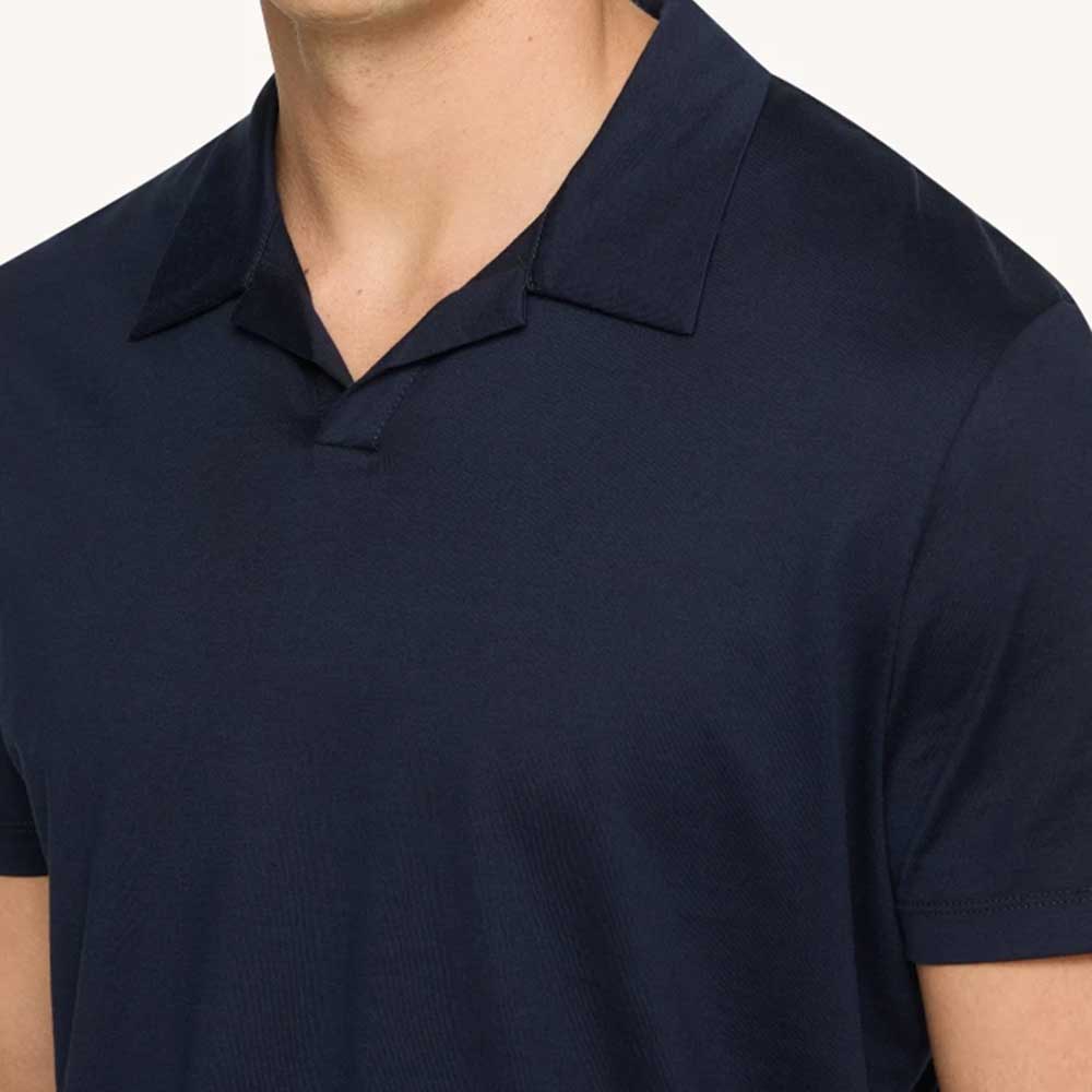 Polo regular fit en algodón y punto de jersey 890 azul oscuro Dondup