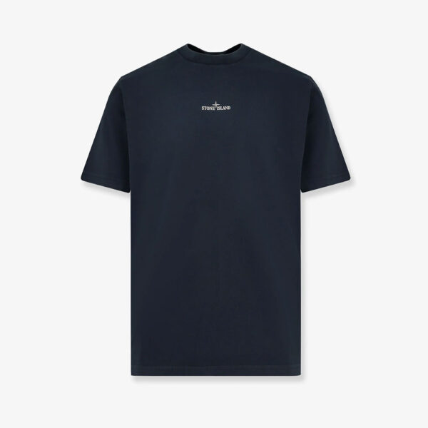 Camiseta Manga Corta Jersey Azul Marino Stone Island