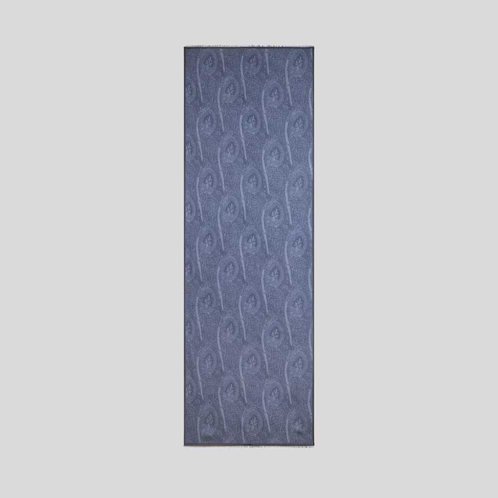 Bufanda de lana Paisley de Etro Azul Miralles 1986