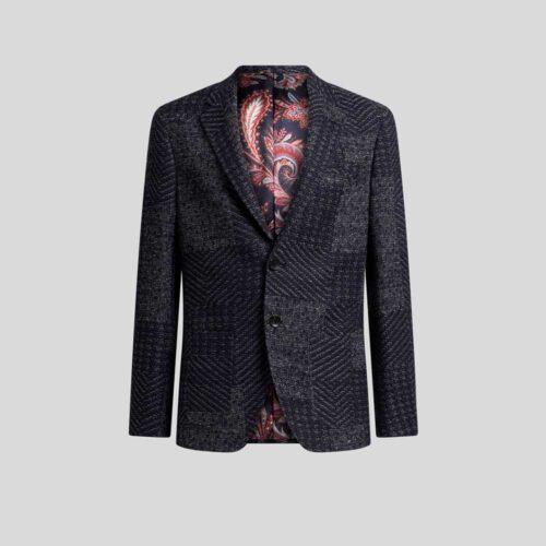 Blazer en punto de Lana Patchwork Etro