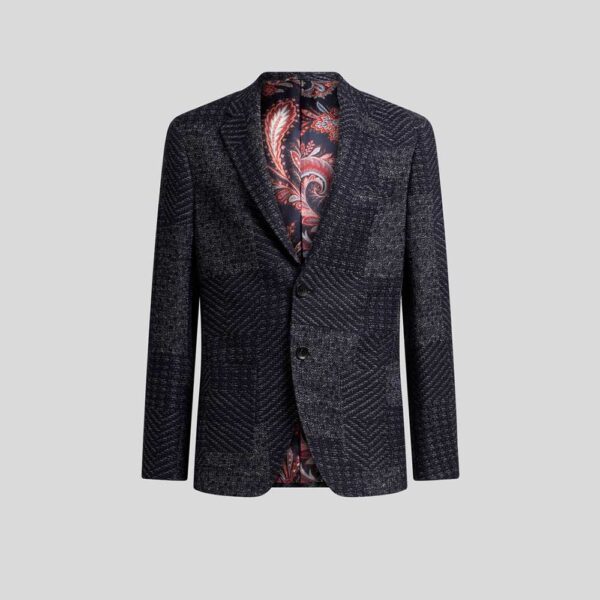 Blazer en punto de Lana Patchwork Etro