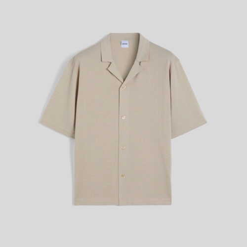 Camisa de manga corta de punto Aspesi Sand Sabbia