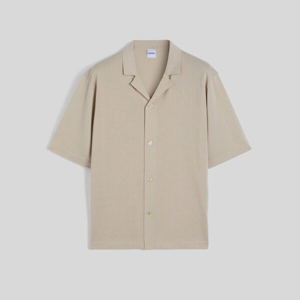 Camisa de manga corta de punto Aspesi Sand Sabbia