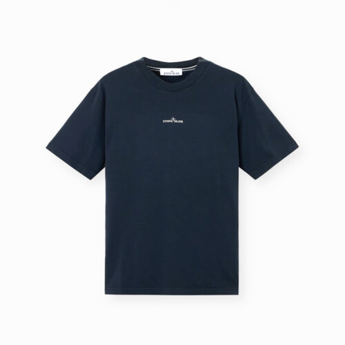 Camiseta Cotton Jersey Azul Marino Stone Island
