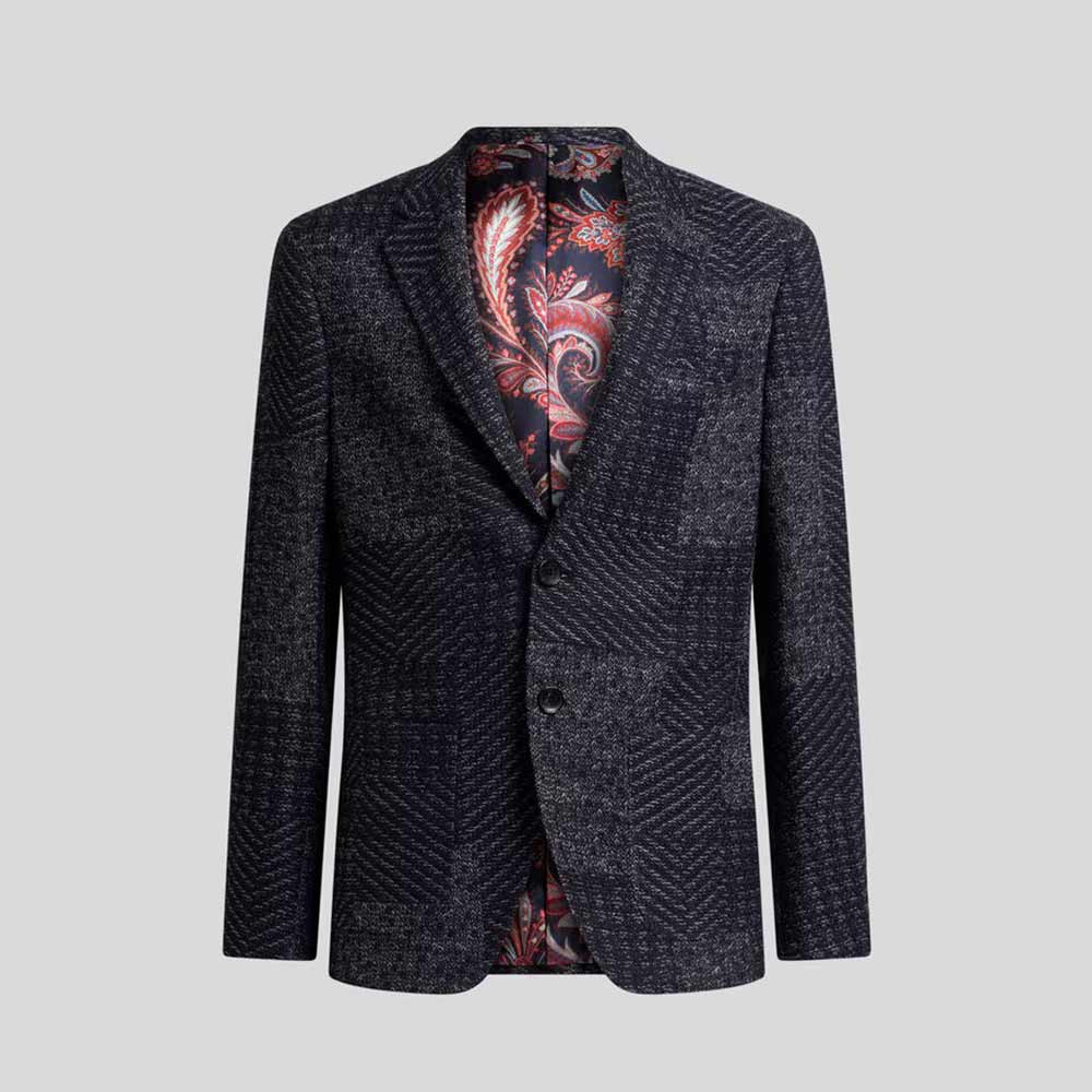 Chaqueta Blazer Mezcla Lana Patchwork Etro MRCA005499JKB05B0065