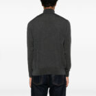 Jersey de lana cuello alto bordado gris Etro