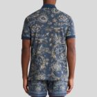 Polo con estampado floral azul Etro