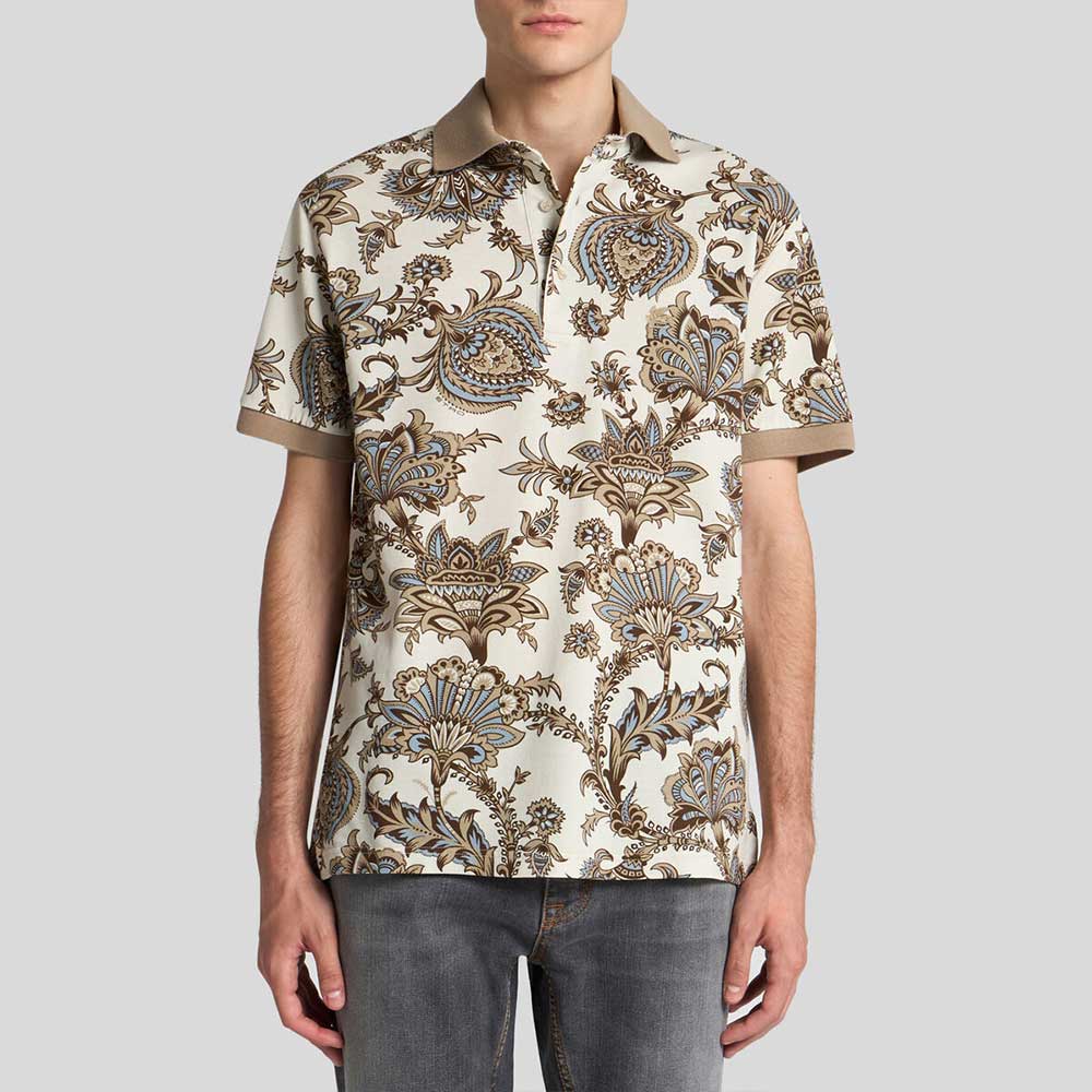 Polo con estampado Flores Etro
