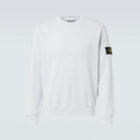 Sudadera Blanca de felpa Stone Island