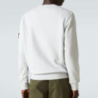Sudadera Blanca de felpa Stone Island
