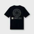 Camiseta Negra Cotton Jersey Negro Stone Island