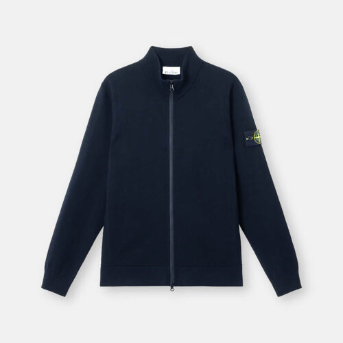 Cardigan 5100062 Stretch RWS Wool Azul Marino Stone Island
