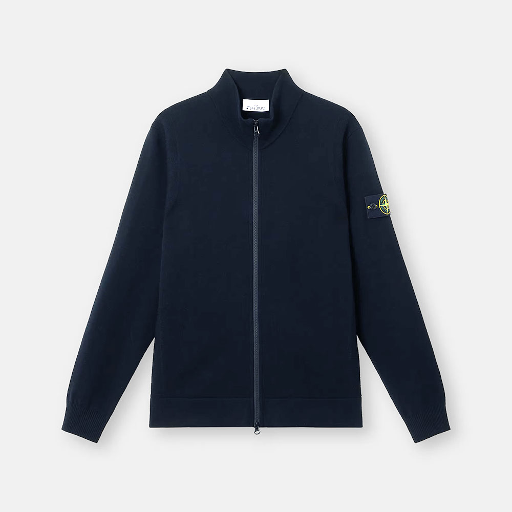 cardigan-5100062-stretch-rws-wool-azul-marino-stone-island-2 Cardigan 5100062 Stretch RWS Wool Azul Marino Stone Island