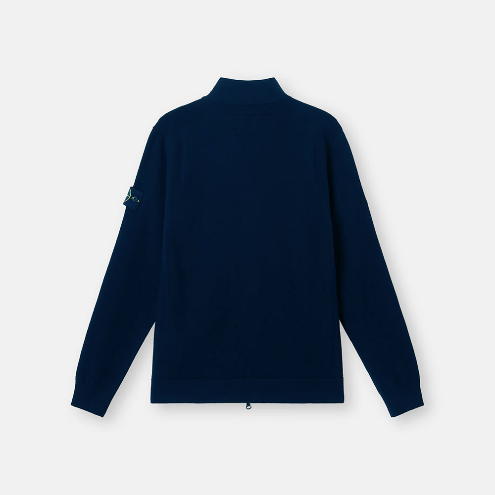 Cardigan 5100062 Stretch RWS Wool Azul Marino Stone Island