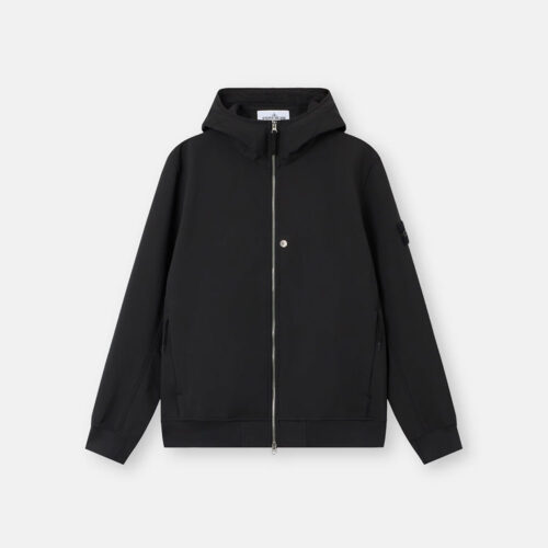 Chaqueta con capucha Q100004 en poliéster Recichado Stone Island Azul Marino