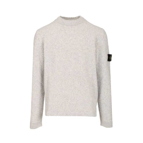 Jersey Cuello Redondo Gris Stone Island