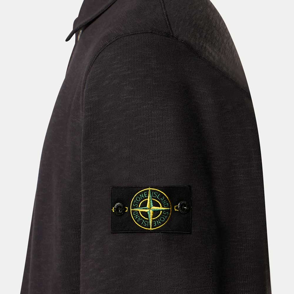 Polo Manga Larga 6100054 Negro Stone Island