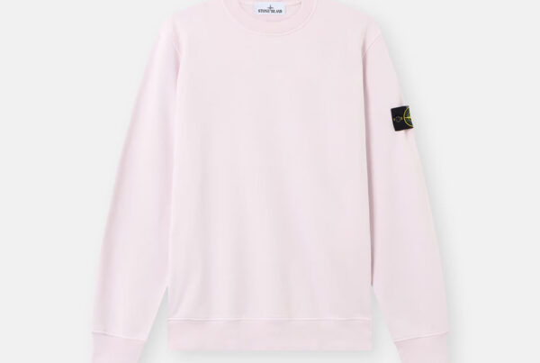Sudadera Organic Cotton Fleece Rosa Stone Island