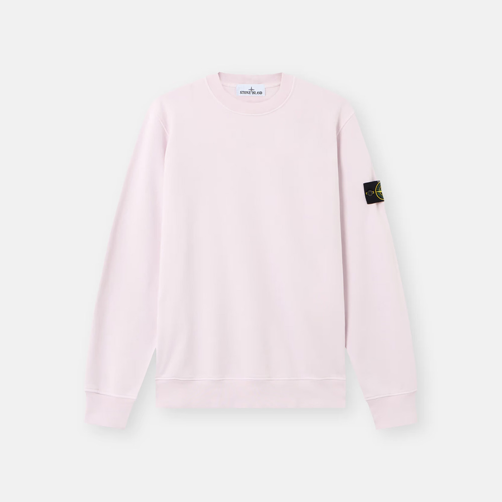 Sudadera Organic Cotton Fleece Rosa Stone Island