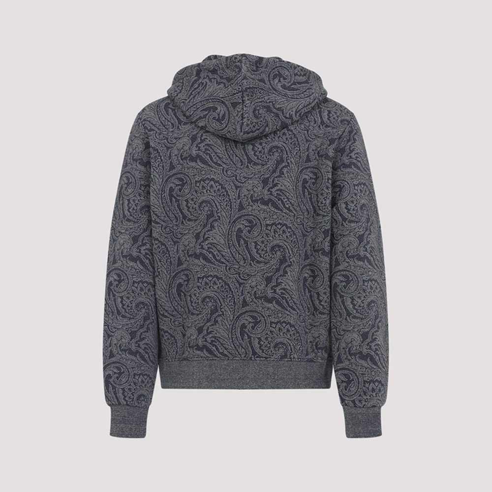 Sudadera Zipped Hoodie With Welt Pockets de Etro