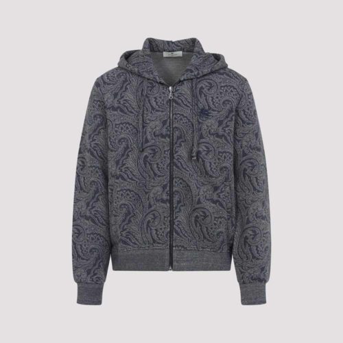 Sudadera Zipped Hoodie With Welt Pockets de Etro
