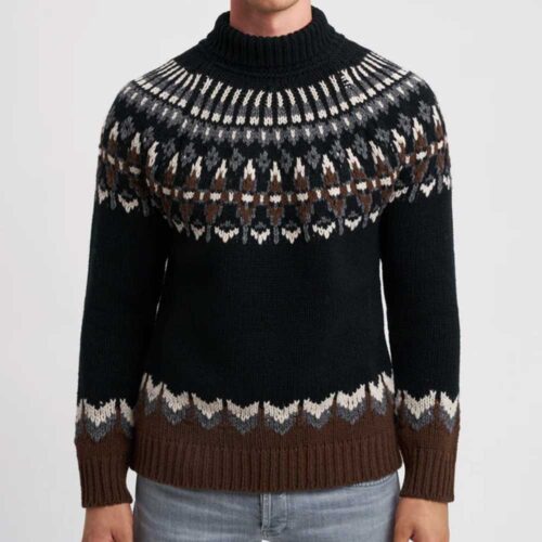 Jersey cuello alto Dolcevita M00983U 999 Dondup