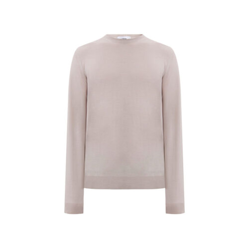 Jersey hombre CNLMML436 en 100% Lana Virgen Camel Lardini