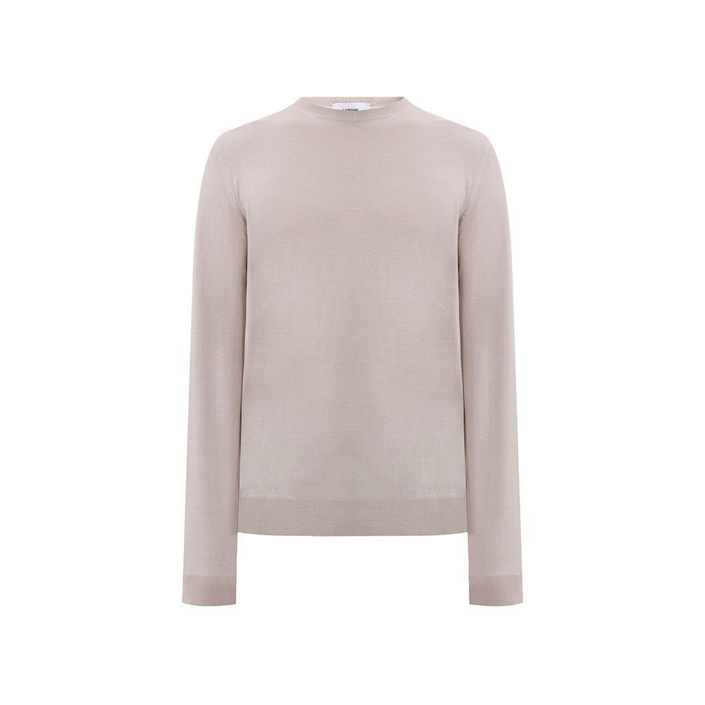 Jersey hombre CNLMML436 en 100% Lana Virgen Camel Lardini