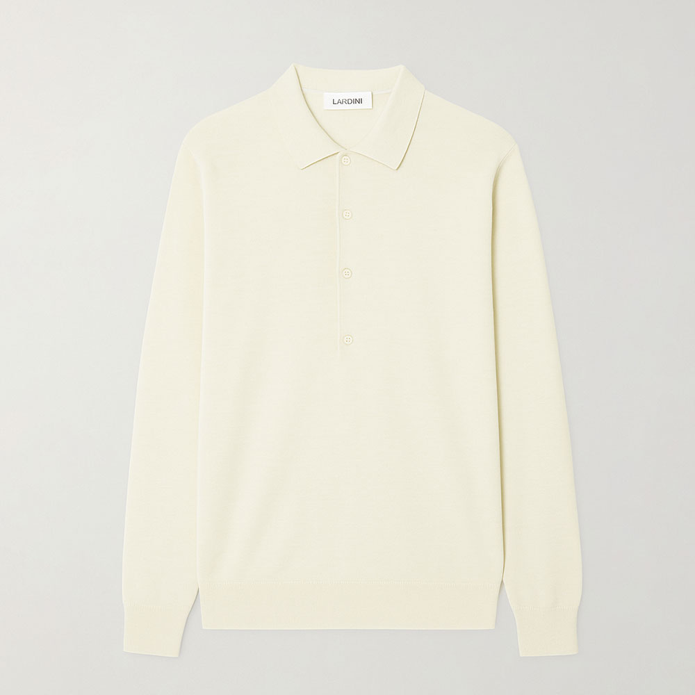 Polo Hombre CNLPML61 en 100% Lana Virgen Lardini