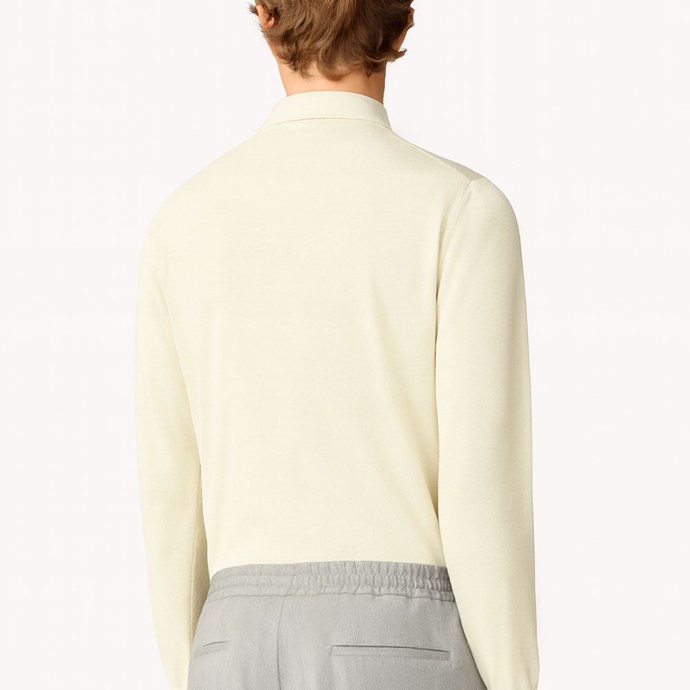 Polo Hombre CNLPML61 en 100% Lana Virgen Lardini