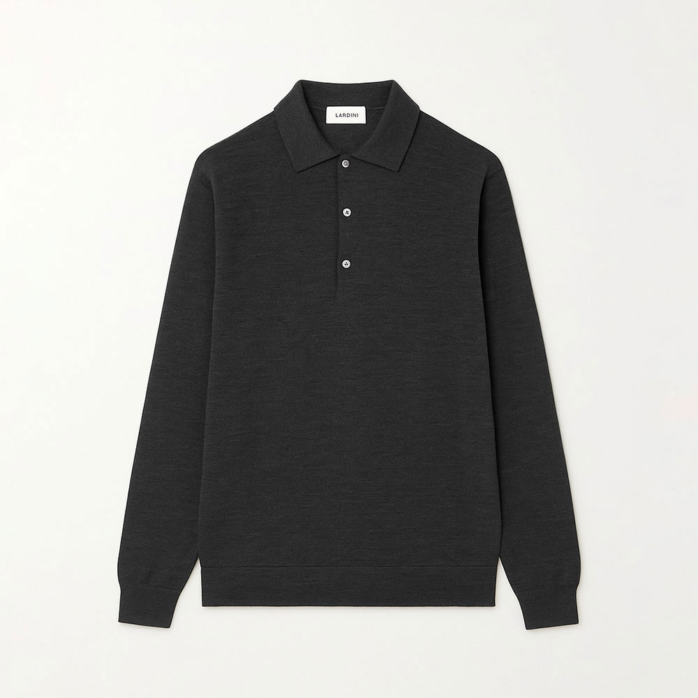 Polo Hombre CNLPML61 en 100% Lana Virgen Lardini