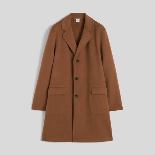 Abrigo Lanz de lana doble Camel Aspesi