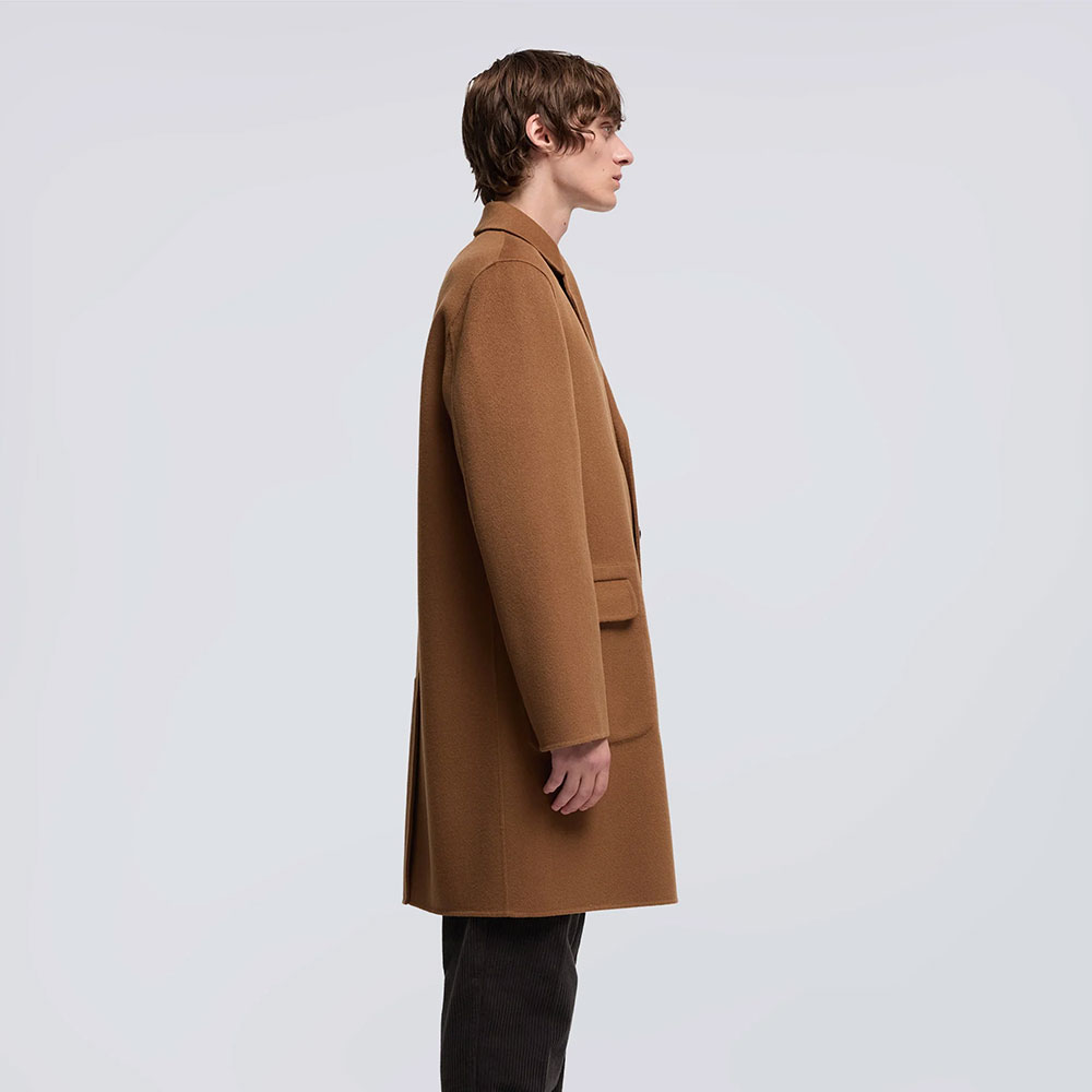 Abrigo Franz Lana Doble Camel Aspesi