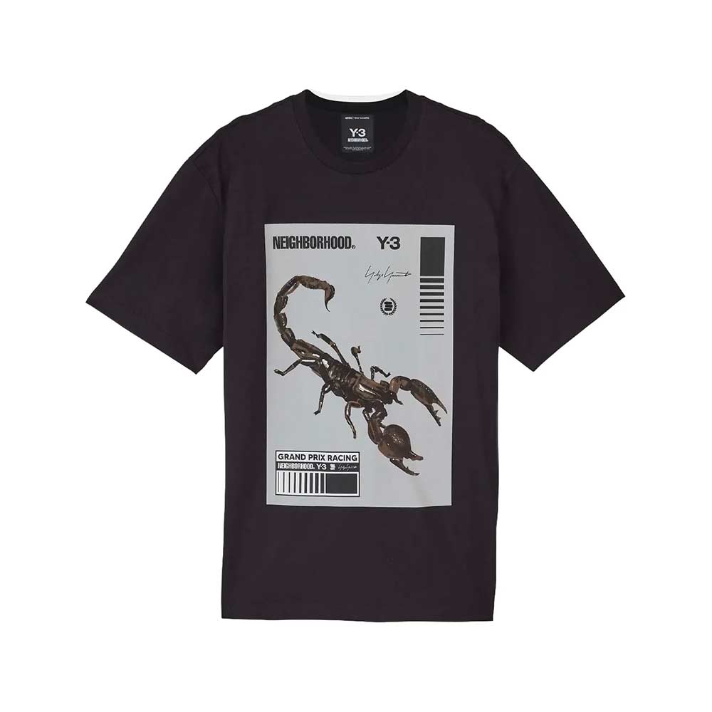 Camiseta Graphic Negro/Granit KC8823 Neighborhood × Y-3