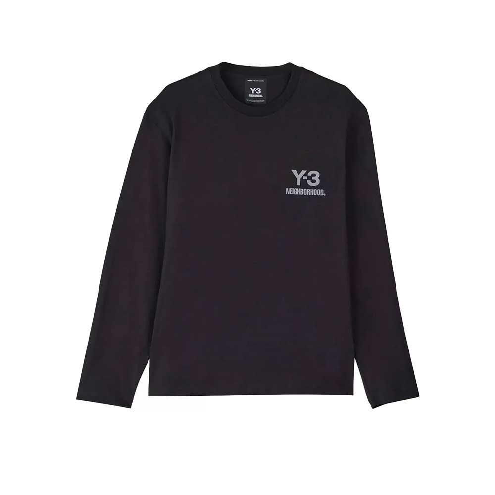 Camiseta Relaxed JW7001 Logo Black Neighborhood × Y-3