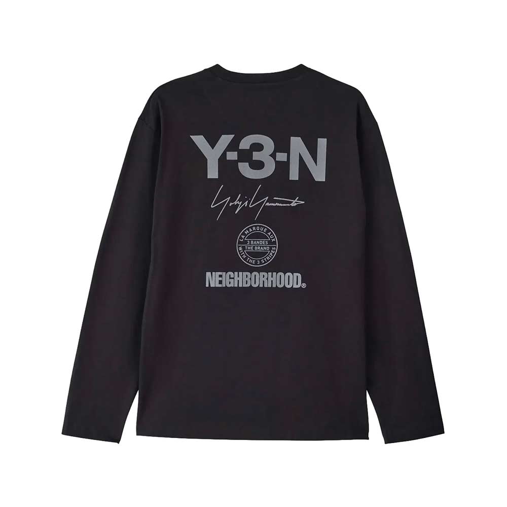 Camiseta Relaxed JW7001 Logo Black Neighborhood × Y-3