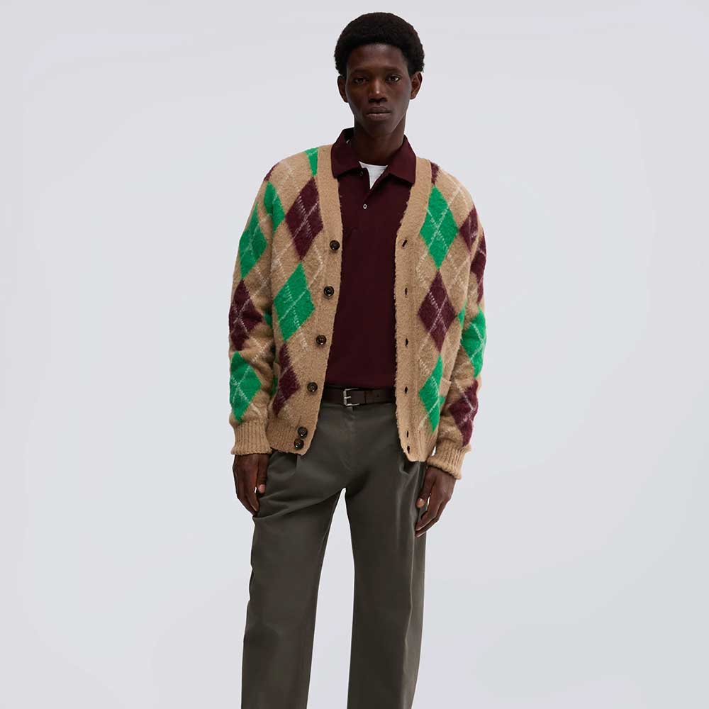 Cárdigan de lana Shetland M470 Aspesi